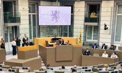 Parlementair vragenuurtje met studenten UGent